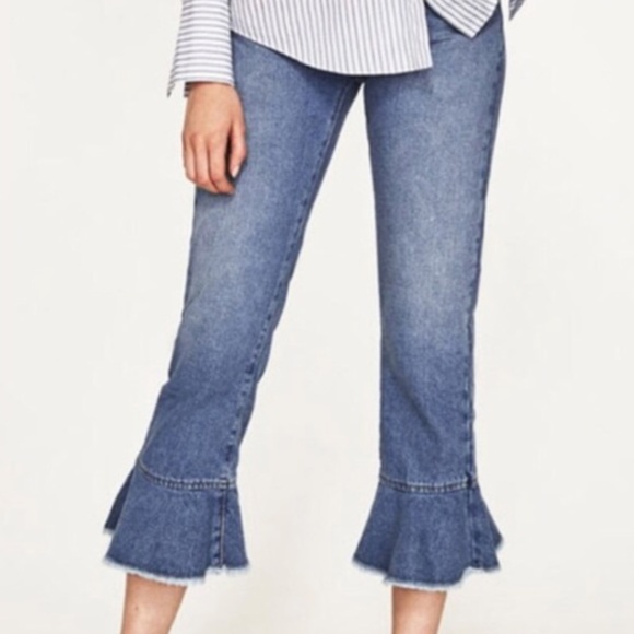 zara capri jeans